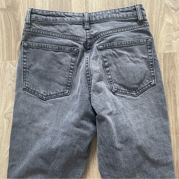 Topshop Straight Grey Jeans - Picture 4 of 5